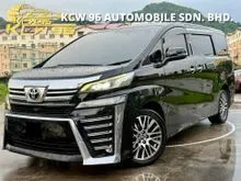 2017 Toyota Vellfire 2.5 ZG MPV (A) 3 YEARS WARRANTY , PILOT SEAT - POWER BOOT - 2 POWER DOOR , NO DOC CAN LOAN , FREE SERVICE AND TINTED ,LOW MILEAGE