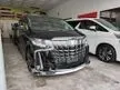 Recon 2022 Toyota Alphard 2.5 G S C Package MPV Unreg
