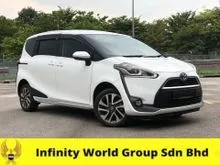Y 2018 Toyota Sienta 1.5 V MPV / POWER DOOR / PUSH START / 8 SEAT / REVERSE CAMERA / ORIGINAL PAINT / FREE 3 YEARS WARRANTY