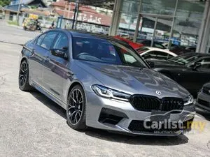 2022 BMW M5 4.4 Competition Sedan, GRADE 5A, ORI 11K KM, BROWN LEATHER, 360 CAMERA, HUD, BSA, ORI SPORT EXHAUST SYSTEM, HARMON KARDON SOUND, SCD