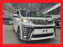 2019 Toyota Vellfire 2.5ZG 2.5 ZG SUNROOF MOONROOF BLIND SPOT 5 YEARS WARRANTY