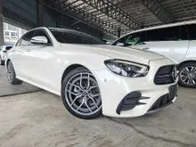 2021 Mercedes-Benz E200 AMG 1.5 Turbo EQ Boost 4Cam360View Burmester Sound Radar LKA BSM HUD Black Leather Power Boot Unregister