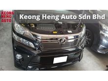 2012 Toyota Vellfire 3.5 V6 Z-G (A) REG 2014, FULL SPEC, ONE CAREFUL OWNER, HOME THEATER, SUNROOF, POWER BOOT, PILOT SEAT, 2 POWER DOOR