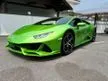 Recon Signature Colour Verde Mantis Green, 2019 Lamborghini Huracan 5.2 Evo Coupe
