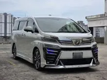 2019 Toyota Vellfire 2.5 ZG MPV 60k Km Mileage 360 Cam Full Spec Pilot Seat TipTOP condition 3 Yrs Warranty