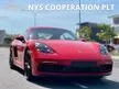 Recon 2019 Porsche 718 2.0 Cayman Coupe Turbo PDK Unregistered Huge Spec Sport Exhaust System Red Colour Seat Belt Sport Chrono With Mode Switch GT Sport