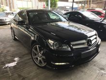 2013 Mercedes-Benz C180 1.8 AMG Coupe, UK spec,Black Int,Paddle shift