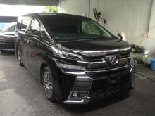 2015 Toyota Vellfire 2.5 ZG WITH SPARE TYRE UNREG