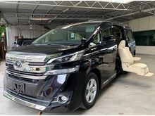 2015 Toyota Vellfire 2.5 V WELCAB LIFT SEAT - 3CAMERA - ELEC MEMORY SEAT - 23K KM - SUNROOF - ALPINE - LEATHER - VERY HIGH SPEC - 5 YEARS WARRANTY