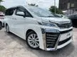 Recon 2019 Toyota Vellfire 2.5 Z 8 Seater Tip Top Condition 5 Yrs Warranty UNREG