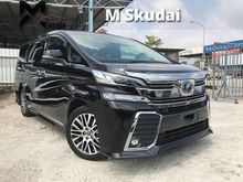 2016 Toyota Vellfire 2.5 ZG JBL & 4CAM & P.CRASH FUNCTION!!!