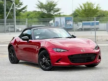 2024 ND3 Mazda MX5 1.5 S Leather Package Convertible (A) Ready Stock, New Facelift ND3, BOSE Sound, Black Leather Seat, Reverse Camera, Cup Holder,BSM