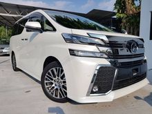 2017 Toyota Vellfire 2.5 ZG SUNROOF ZG UNREG