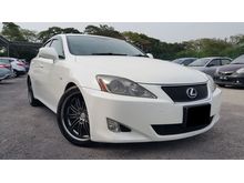 LEXUS IS250 (A) V6 P/START ELECTRIC SEAT SUNROOF HIGH SPEC ONE WNER
