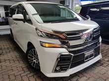 2016 Toyota Vellfire 2.5 ZG SUNROOF ALPINE UNREG