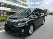 Used 2011/2016 TOYOTA VELLFIRE 2.4 ZG MPV / FREE WARRANTY / FULL LEATHER SEAT / 2 POWER DOOR / PILOT SEAT / REVERSE CAMERA / POWER BOOT / MEMORY SEAT - Cars for sale