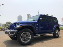 2018 Jeep Wrangler 2.0 Sahara Unlimited SUV AT Vivid Blue On Black 4Doors Brand New TDP Super Ringan