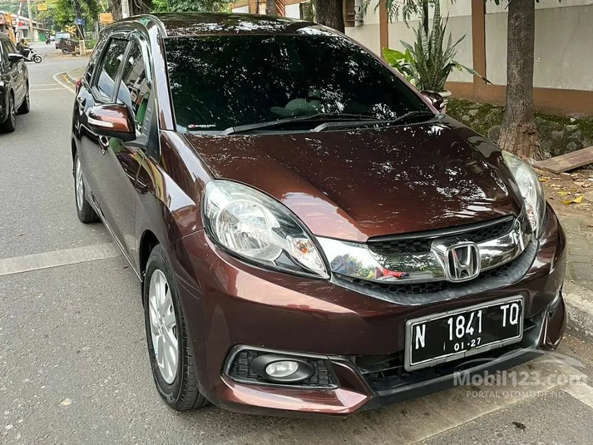 Jual Mobil Honda Mobilio 2015 E 1.5 di Jawa Timur Automatic MPV Marun Rp 129.000.000
