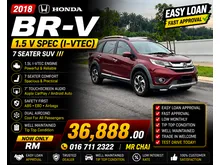 2018 Honda BR-V 1.5 V SPEC SUV BULANAN READAH SENANG LULUS