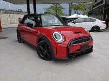2021 Mini COOPER S 2.0L CONVERTIBLE FACELIFT/BROWN INTERIOR/DIGITAL METER/SOFT TOP/UNION JACK ROOF/UNREGISTER