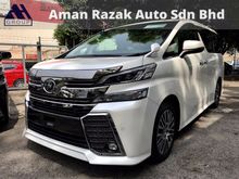 2016 Toyota Vellfire 2.5 MPV 2.5 ZG Pre Crash Sunroof Pilot Seat Roof Monitor Local FM GPS Unreg