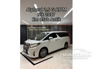 2017 Toyota Alphard 2.5 G MPV