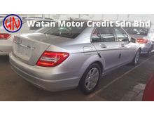 2012 Mercedes-Benz C180 Unreg (0% GST)