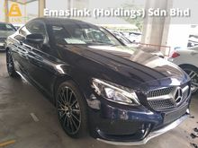 2017 Mercedes-Benz C300 2.0 AMG Coupe Line Premium Panoramic roof Memory leather seats Reverse camera AMG 19 Rim LED Intelligent242 Hp 9 Speed Auto