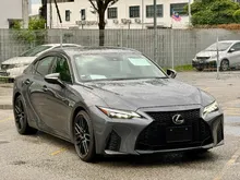 Ready Stock 2022 Lexus IS300 2.0 F Sport Mode Black S (A) Grade 5A, BBS Forged Rims, Orange Caliper, Sunroof, 360 Camera, Power Memory Seat, 3 Eye LED