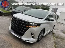 Toyota Alphard 2.5 Z AGH40 2025 MODELLISTA STYLE ORI FULL UNIVERSAL SIDE STEP HUD DIM BSM SUNROOF 2025 JAPAN UNREG FREE TINTED COATING 8YR WARRANTY