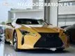 Recon 2019 Lexus LC500 5.0 V8 S Package Coupe Unregistered 21 Inch Forged Rim Mark Levinson Sound System Carbon Fiber Roof Top Alcantara Seat