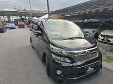 2012 Toyota Vellfire 2.4 Z Platinum MPV * ORIGINAL GOOD CONDITION NO ACCIDENT AND NON FLOODED CAR *