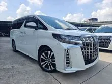 2021 Toyota Alphard 2.5 G SC Sun Roof 4Cam360View JBL Home Theater Sound System PCS LTA BSMDIM Display Audio Pilot Seat Power Boot Unregister