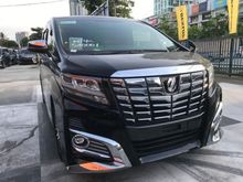 2016 Toyota Alphard 2.5 SC SUNROOF FULL ALPINE SEATS JAPAN SPEC UNREGS