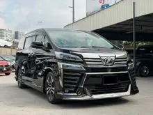 SUNROOF, POWER BOOT, ANDROID PLAYER, 360 SURROUND CAMERA, APPLE CARPLAY, PILOT SEAT, ROOF MONITOR, 2019 Toyota Vellfire 2.5 ZG MPV, COME WITH WARRANTY