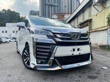 2019 Toyota Vellfire 2.5 UNREG/JBL/MODELISTA/FREE 5 YEAR WARRANTY