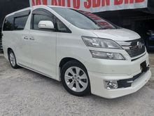 FULLY LOADED 2013 Toyota Vellfire 3.5 VL PILOT SEAT HOME THEATER SUNROOF MOONROOF