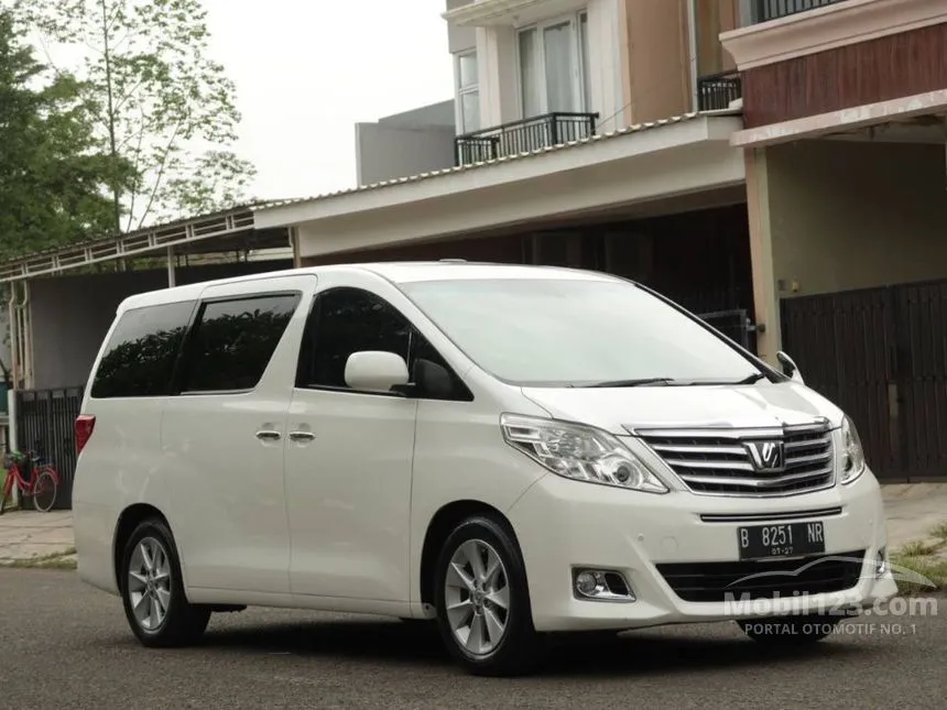 Jual Mobil Toyota Alphard 2012 G 2.4 di Banten Automatic MPV Putih Rp 235.000.000