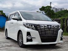 2017 TOYOTA ALPHARD 2.5 SC PACKAGE - JBL SOUND SYSTEM - PRE CRASH SYSTEM - AUTO PARKING - ( INCLUDED MODELLISTA BODYKIT & SURROUND 360 CAMERA )