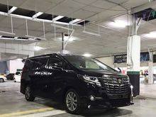 2016 Toyota Alphard 2.5 SA TYPE BLACK (INSURANCE REBATE RM300+ROADTAX SAVE 10 PERCENT)