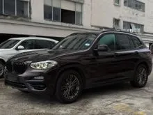 2020 BMW X3 2.0 xDrive30i Luxury 38K Miles Full Service Apply CarPlay Paddle Shift Powered Rear Sun Shade Contactless PowerBoot Auto Parking