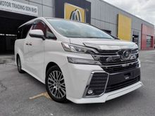 2016 Toyota Vellfire 2.5 Z G JBL-4CAM-PRE CRASH-UNREG