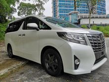 (SST WAIVED) (FOC 5 YEAR WARRANTY) 2017 Toyota Alphard 2.5 X SPEC UNREGISTERED