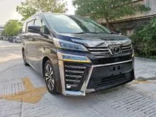 2018 Toyota Vellfire 2.5 ZG / SUNROOF / 3 LED / GRADE 4.5 / 5 YEAR WARRANTY