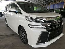 2016 Toyota Vellfire ZG Sunroof /Alpine /Grade 4+ Unregister