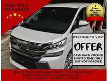 Toyota Vellfire 2.5 7 - SEATER PRICE ON THE ROAD