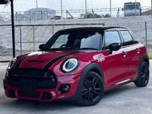 2021 MINI Cooper S JCW PACKAGE 2.0 TURBO B48 5 Door Hatchback UNREGISTERED JAPAN IMPORT BLACK LEATHER JCW BODYKIT EXHAUST LIGHT STEERING CHILI RED
