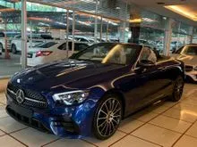 2021 Mercedes-Benz E300 Convertible 2.0 AMG Line Night Edition, New Facelift, New Steering, Burmester Sound, Keyless, 360 Cam, Multibeam, Memory Seat