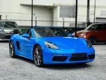 2022 Porsche 718 2.0 Boxster Convertible / SHARK BLUE / PDLS PLUS / SPORT CHRONO / HIGH SPEC