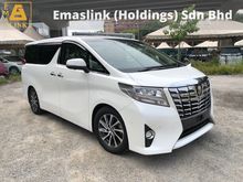 2015 Toyota Alphard 2.5 G Spec 7seats 360view Sun Roof PowerBoot Push Start 7G